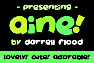 Aine: A Display Font for Lighthearted Campaigns