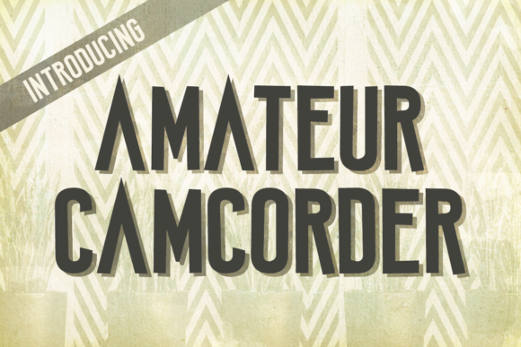 Amateur Camcorder: A Versatile Display Font for Web Design