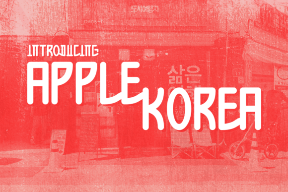 Apple Korea Font for Digital Marketing and Branding