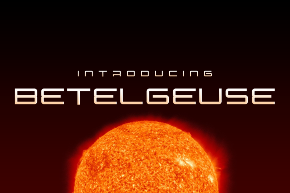 Betelgeuse: A Display Font for Modern Web Design