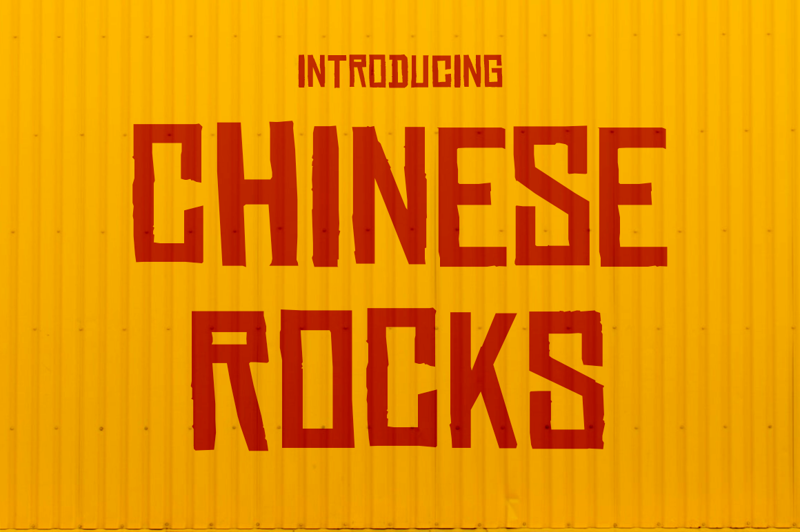 Chinese Rocks: A Versatile Font for Digital Marketers and Designers