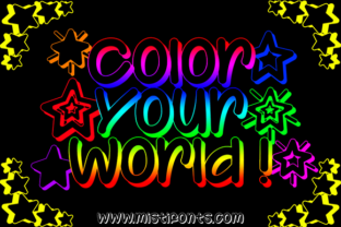Color Your World: A Display Font for Editorial Creativity