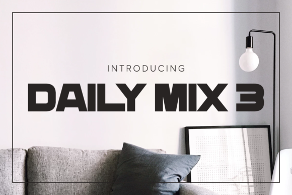 Daily Mix: A Bold Display Font for Web Design