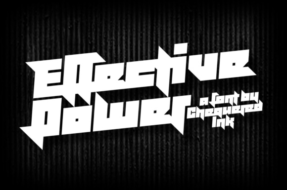 Effective Power: A Bold Display Font for Branding