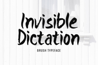 Invisible Dictation: A Display Font for Modern Web Design
