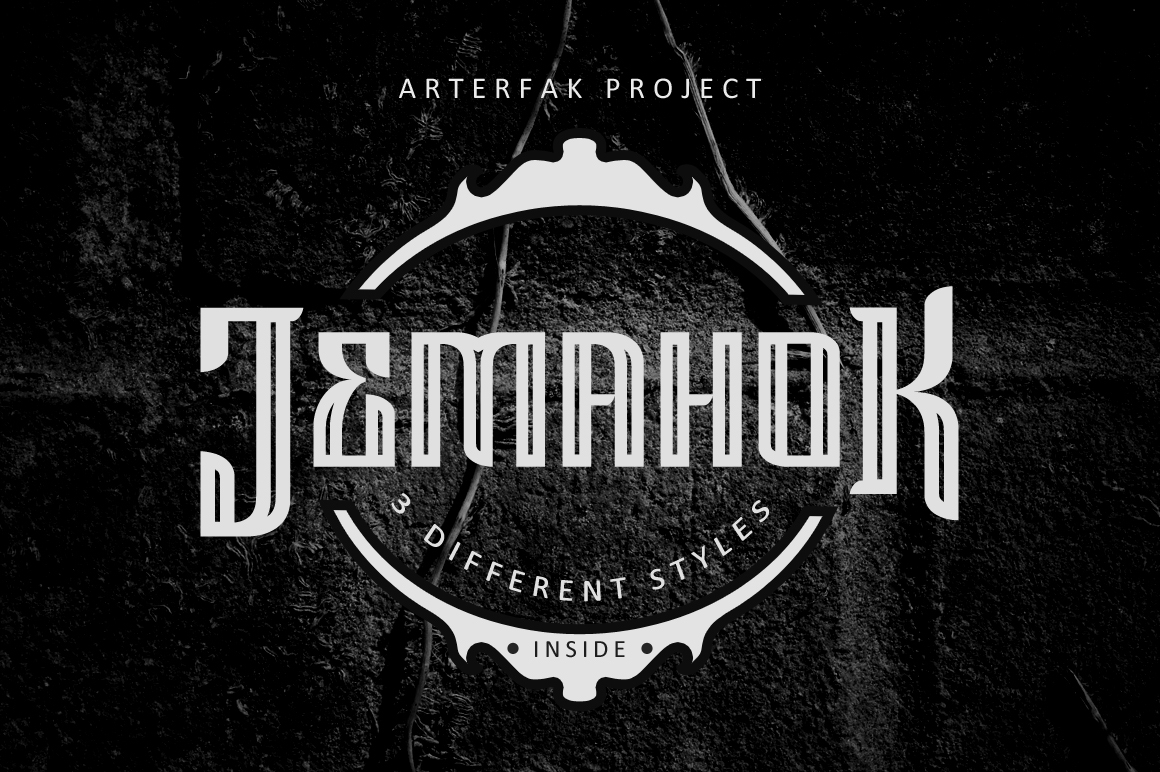 Jemahok: A Bold Display Font for Creative Crafters