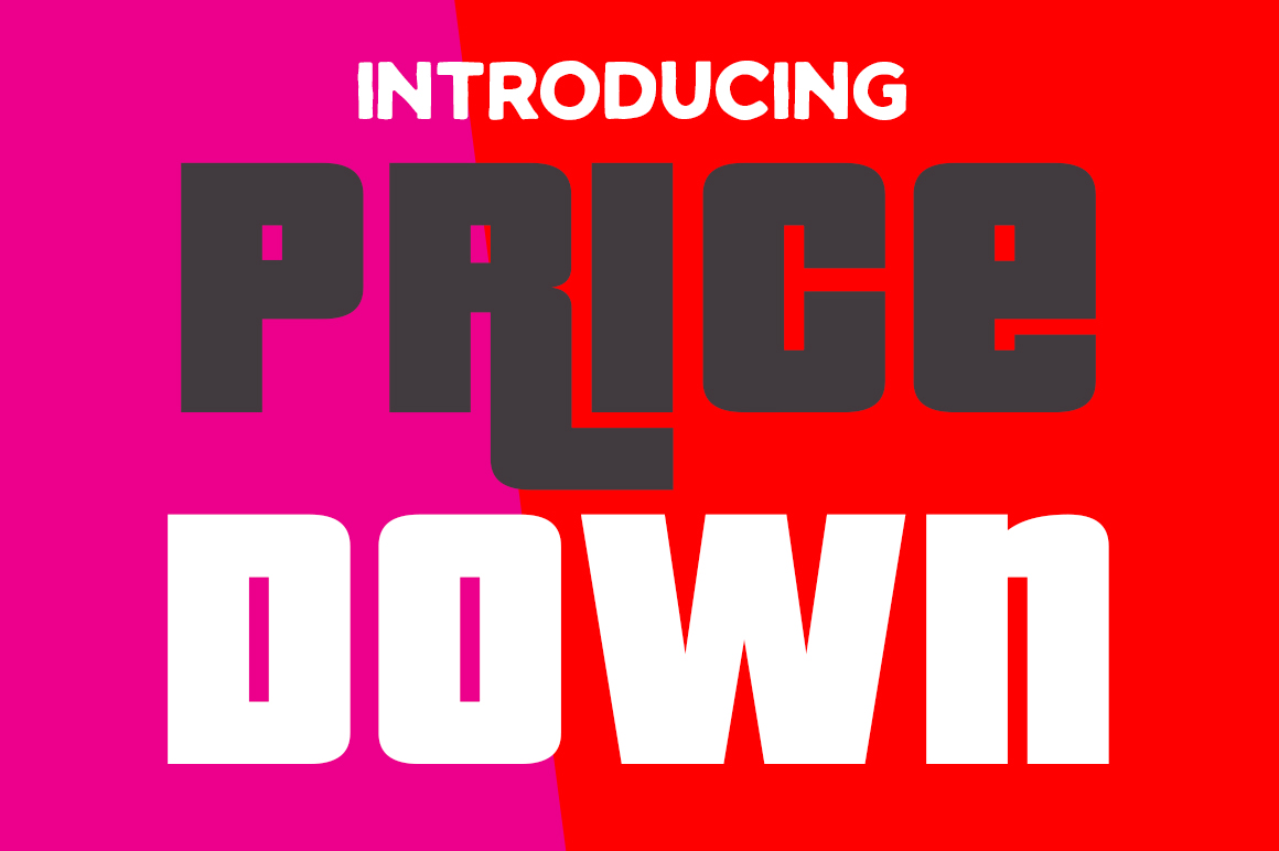 Pricedown: A Bold Display Font for Editorial Design