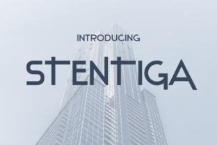 Stentiga: A Sleek Font for Handmade Creations