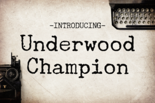Underwood Champion Font for Business Branding