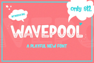 Wavepool: A Playful Font for Creative Branding